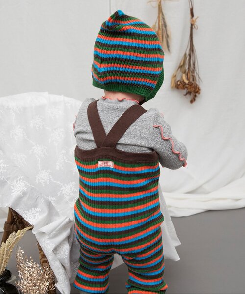 BREEZE（ブリーズ）の「Bpop ニットサロペ（その他ベビーウェア・キッズ・レインボー/その他2・70/80）」の4枚目の写真