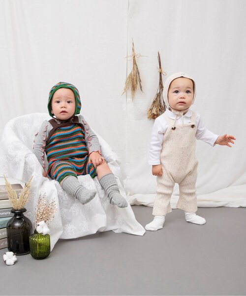 BREEZE（ブリーズ）の「Bpop ニットサロペ（その他ベビーウェア・キッズ・レインボー/その他2・70/80）」の8枚目の写真