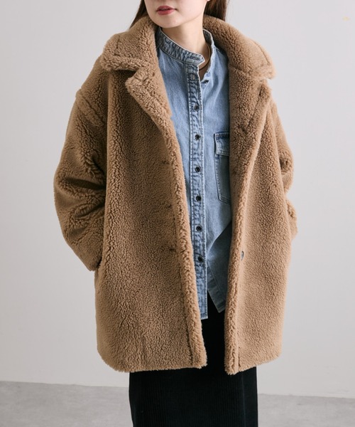 PUAL CE CINピュアルセシンボアライナー付きモッズコート ボアライナー付きマルチウェイモッズコート | PUAL CE CIN