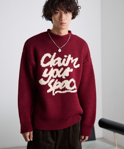 PBLIM(ページボーイリム)の「《UNISEX》ハンドライクニット(ニット/セーター・レディース・オフホワイト/レッド/ネイビー・FREE)」の15枚目の写真
