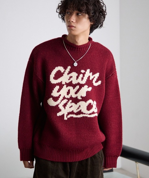 PBLIM(ページボーイリム)の「《UNISEX》ハンドライクニット(ニット/セーター・レディース・オフホワイト/レッド/ネイビー・FREE)」の16枚目の写真