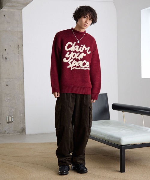 PBLIM(ページボーイリム)の「《UNISEX》ハンドライクニット(ニット/セーター・レディース・オフホワイト/レッド/ネイビー・FREE)」の18枚目の写真