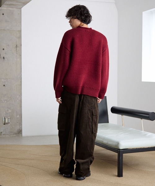 PBLIM(ページボーイリム)の「《UNISEX》ハンドライクニット(ニット/セーター・レディース・オフホワイト/レッド/ネイビー・FREE)」の20枚目の写真