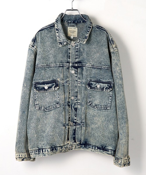 A by MAGASIN DE MODE(エーバイマガジンデモード)の「【A by MAGASIN DE MODE】オーバーサイズ デニムジャケット Type2 2nd型 カバーオール/ジージャン MNY(デニムジャケット・レディース・ブラック/インディゴブルー・L/M/XL)」の3枚目の写真