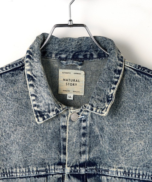 A by MAGASIN DE MODE(エーバイマガジンデモード)の「【A by MAGASIN DE MODE】オーバーサイズ デニムジャケット Type2 2nd型 カバーオール/ジージャン MNY(デニムジャケット・レディース・ブラック/インディゴブルー・L/M/XL)」の5枚目の写真