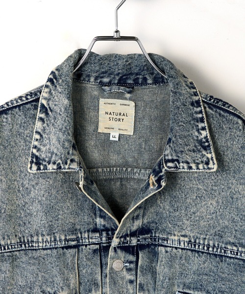 A by MAGASIN DE MODE(エーバイマガジンデモード)の「【A by MAGASIN DE MODE】オーバーサイズ デニムジャケット Type2 2nd型 カバーオール/ジージャン MNY(デニムジャケット・レディース・ブラック/インディゴブルー・L/M/XL)」の6枚目の写真