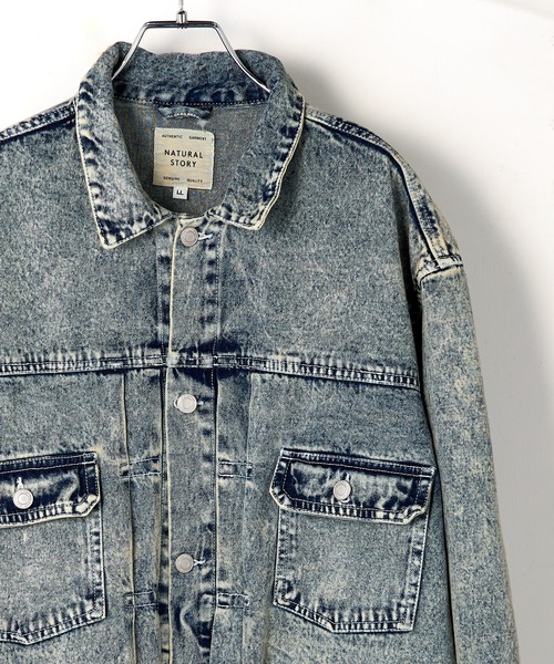 A by MAGASIN DE MODE(エーバイマガジンデモード)の「【A by MAGASIN DE MODE】オーバーサイズ デニムジャケット Type2 2nd型 カバーオール/ジージャン MNY(デニムジャケット・レディース・ブラック/インディゴブルー・L/M/XL)」の13枚目の写真