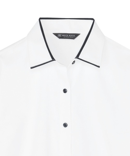 TOKYO SHIRTS（トウキョウシャツ）の「形態安定ノンアイロン ワイド 長袖ビジネスワイシャツ（ビジネスシャツ・レディース・ホワイト・S/M/L/LL/XL）」の4枚目の写真