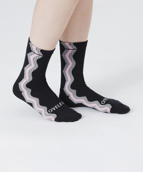 Tabio（タビオ）の「25AW EXCLUSIVE!!【Tabio/タビオ】ストライプソックス レディース（ソックス/靴下・レディース・ホワイト/ブラック・FREE）」の18枚目の写真