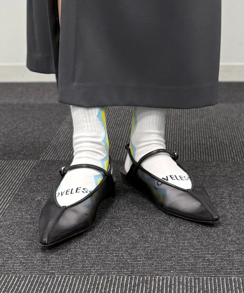 Tabio（タビオ）の「25AW EXCLUSIVE!!【Tabio/タビオ】ストライプソックス レディース（ソックス/靴下・レディース・ホワイト/ブラック・FREE）」の5枚目の写真