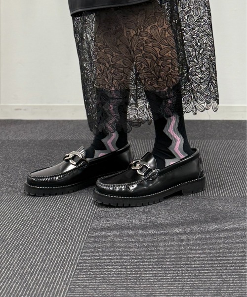 Tabio（タビオ）の「25AW EXCLUSIVE!!【Tabio/タビオ】ストライプソックス レディース（ソックス/靴下・レディース・ホワイト/ブラック・FREE）」の7枚目の写真