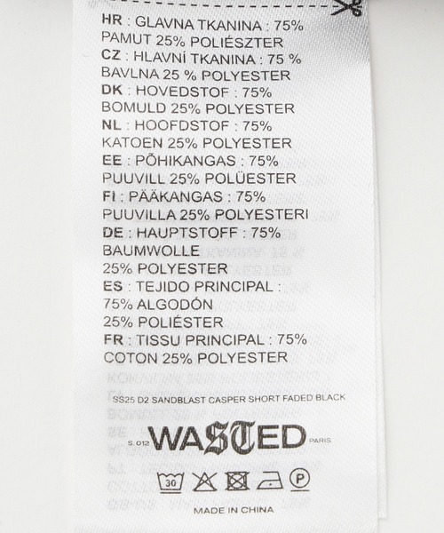 WASTED PARIS（ウェイステッドパリス）の「WASTED PARIS SANDBLAST CASPER SHORT（その他パンツ・メンズ・ブラック・32inch/30inch）」の13枚目の写真