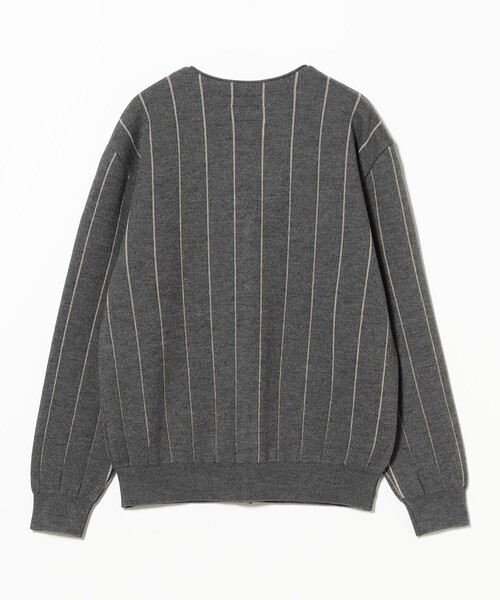 BEAMS PLUS（ビームスプラス）の「バンカー ストライプ カーディガン（カーディガン/ボレロ・メンズ・グレー/ネイビー・XL/L/M/S）」の8枚目の写真
