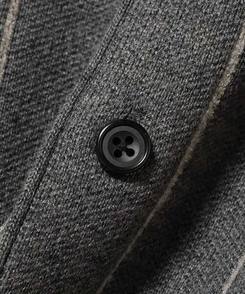 BEAMS PLUS（ビームスプラス）の「バンカー ストライプ カーディガン（カーディガン/ボレロ・メンズ・グレー/ネイビー・XL/L/M/S）」の9枚目の写真