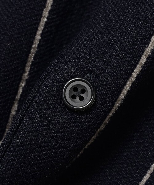 BEAMS PLUS（ビームスプラス）の「バンカー ストライプ カーディガン（カーディガン/ボレロ・メンズ・グレー/ネイビー・XL/L/M/S）」の12枚目の写真