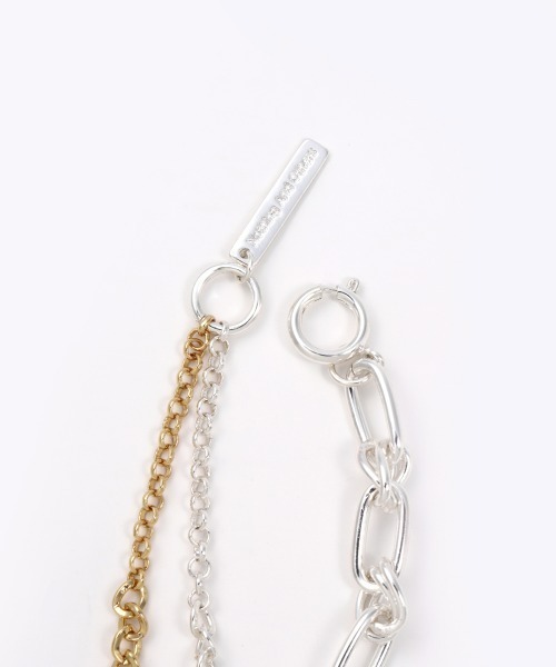Nothing And Others（ナッシングアンドアザーズ）の「「Nothing And Others/ナッシングアンドアザーズ」MixChain 2line Bracelet（ブレスレット・レディース・マルチ/シルバー・FREE）」の6枚目の写真