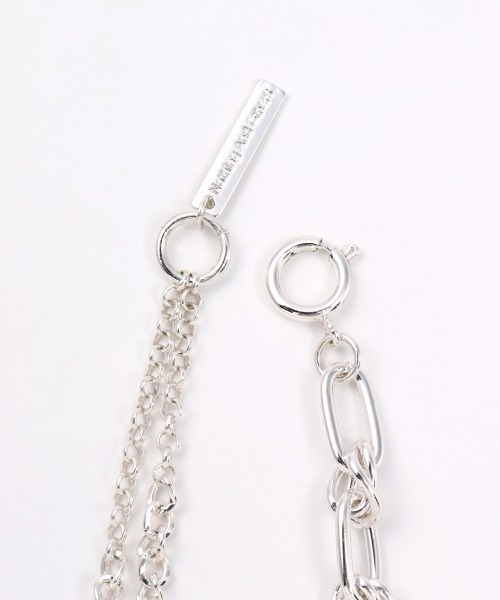 Nothing And Others（ナッシングアンドアザーズ）の「「Nothing And Others/ナッシングアンドアザーズ」MixChain 2line Bracelet（ブレスレット・レディース・マルチ/シルバー・FREE）」の5枚目の写真
