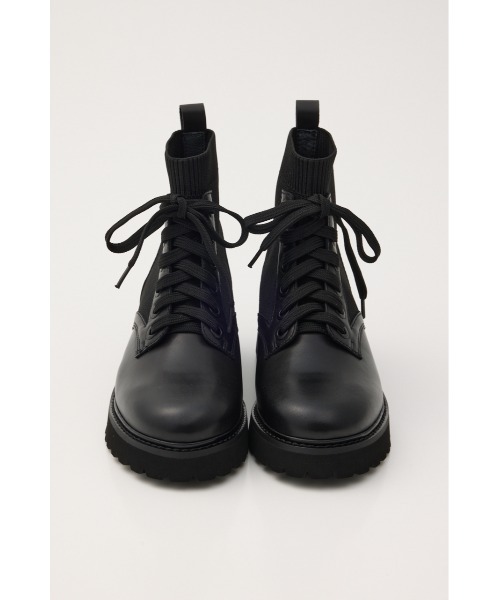 リードニットコンビレースアップブーツ（ブーツ）｜STACCATO