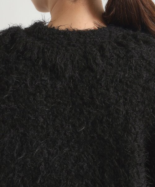 ITS'DEMO（イッツデモ）の「ファンシーヤーンニットジャケット（ノーカラージャケット・レディース・オフホワイト/ブラック・00）」の15枚目の写真