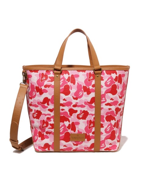 ABC CAMO PU OSTRICH TOTE BAG（トートバッグ）｜A BATHING APE（ア
