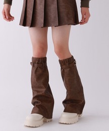 repipi armario（レピピ アルマリオ）の「フェイクレザーレッグカバー（レッグウォーマー・キッズ）」