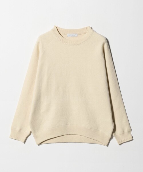 A DAY IN THE LIFE UNITED ARROWS(アデイインザライフユナイテッドアローズ)の「スウェットライク ラグランニット <A DAY IN THE LIFE>(ニット/セーター・レディース・ナチュラル/ライトグレー/オリーブ/オレンジ・FREE)」の1枚目の写真