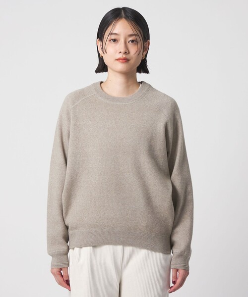 A DAY IN THE LIFE UNITED ARROWS(アデイインザライフユナイテッドアローズ)の「スウェットライク ラグランニット <A DAY IN THE LIFE>(ニット/セーター・レディース・ナチュラル/ライトグレー/オリーブ/オレンジ・FREE)」の8枚目の写真