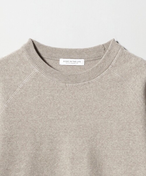 A DAY IN THE LIFE UNITED ARROWS(アデイインザライフユナイテッドアローズ)の「スウェットライク ラグランニット <A DAY IN THE LIFE>(ニット/セーター・レディース・ナチュラル/ライトグレー/オリーブ/オレンジ・FREE)」の13枚目の写真