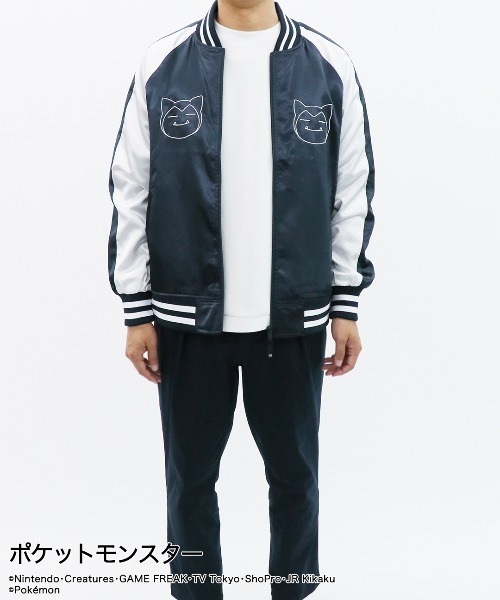 ポケットモンスター(ポケットモンスター)の「TVアニメ「ポケットモンスター」ポケモン カビゴン スカジャン(スカジャン・メンズ・ネイビー・L/M/LL)」の8枚目の写真