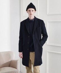 美品 DOPPIAA ネイビー チェスターコート 46 美品 DOPPIAA ネイビー チェスターコート 46 今年の本命