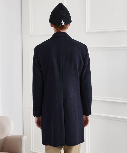 TAKEO KIKUCHI(タケオキクチ)の「【LIMITED】ウール混チェスターコート(チェスターコート・メンズ・ブラック/ライトベージュ/ネイビー・01/02/03/04)」の7枚目の写真