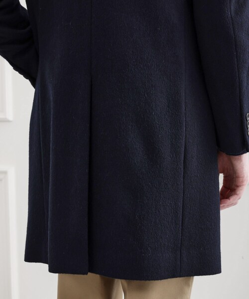 TAKEO KIKUCHI(タケオキクチ)の「【LIMITED】ウール混チェスターコート(チェスターコート・メンズ・ブラック/ライトベージュ/ネイビー・01/02/03/04)」の14枚目の写真