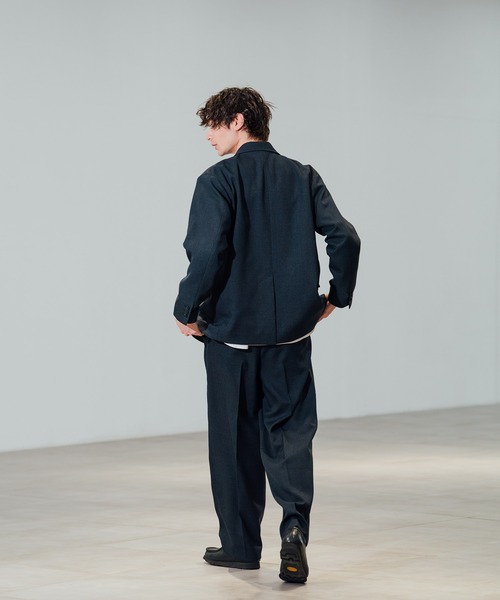 CITY TOKYO（シティトウキョウ）の「【CITY TOKYO/シティートーキョー】TWEED トラウザーズ（スラックス・メンズ・ネイビー・1/2/3）」の3枚目の写真