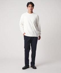 ウールライク ニット ノープリーツ スラックス-ウォッシャブル-<A DAY IN THE LIFE>