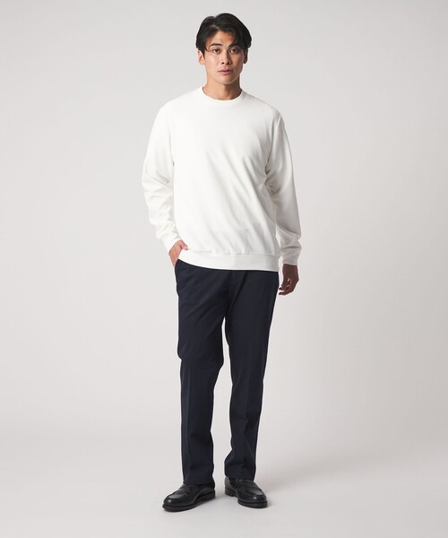 A DAY IN THE LIFE UNITED ARROWS(アデイインザライフユナイテッドアローズ)の「ウールライク ニット ノープリーツ スラックス-ウォッシャブル-<A DAY IN THE LIFE>(スラックス・メンズ・ブラック/ネイビー/ダークグレー・L/M/S/XL)」の1枚目の写真