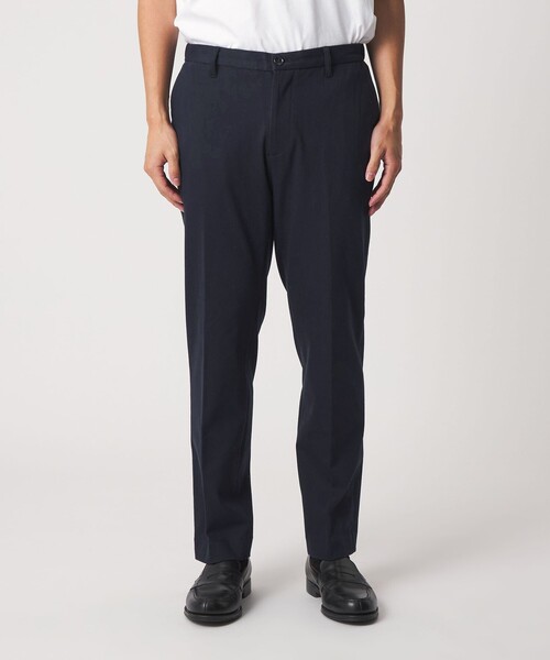 ウールライク ニット ノープリーツ スラックス-ウォッシャブル-＜A DAY