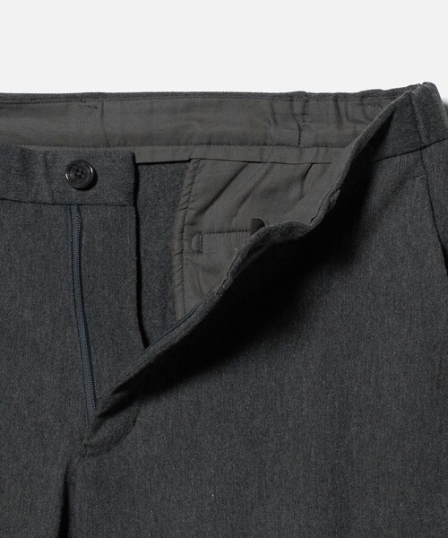 ウールライク ニット ノープリーツ スラックス-ウォッシャブル-＜A DAY