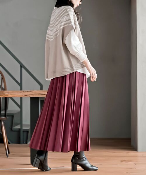 rps（アールピーエス）の「プルオーバーワイドニットベスト（ベスト・レディース・ベージュ/杢グレー/グレー/ブラック・フリー）」の17枚目の写真