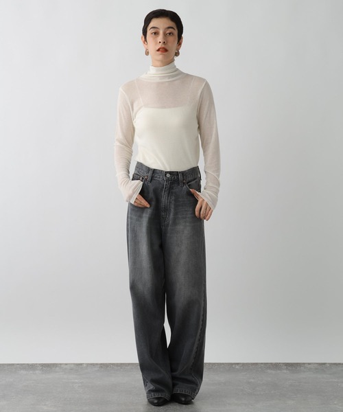 studio CLIP(スタディオクリップ)の「《ウタオ》タートルネックカットソー(その他トップス・レディース・オフホワイト/グレー/ブラック・FREE)」の16枚目の写真