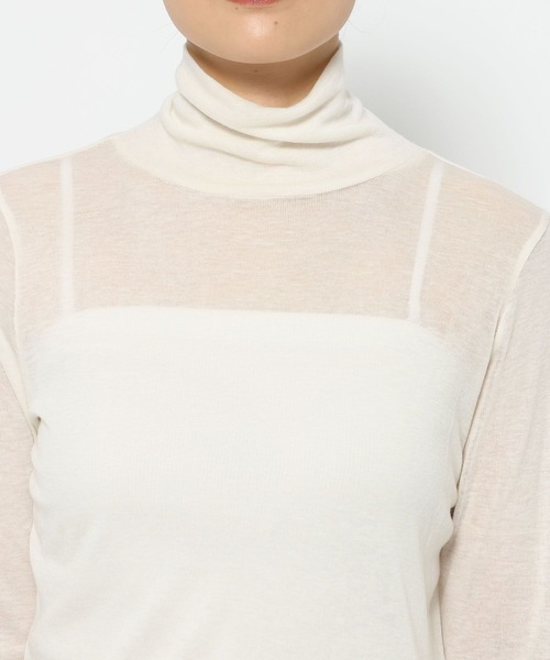 studio CLIP(スタディオクリップ)の「《ウタオ》タートルネックカットソー(その他トップス・レディース・オフホワイト/グレー/ブラック・FREE)」の6枚目の写真