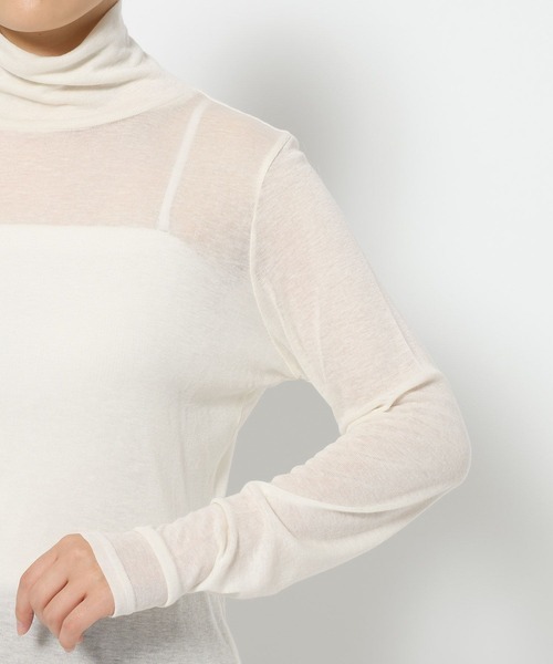 studio CLIP(スタディオクリップ)の「《ウタオ》タートルネックカットソー(その他トップス・レディース・オフホワイト/グレー/ブラック・FREE)」の7枚目の写真