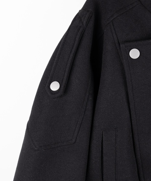 2color 】ウールライクベルテッドオーバーコート ／ wool like belted