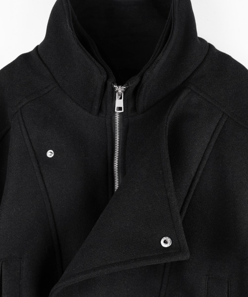 2color 】ウールライクベルテッドオーバーコート ／ wool like belted