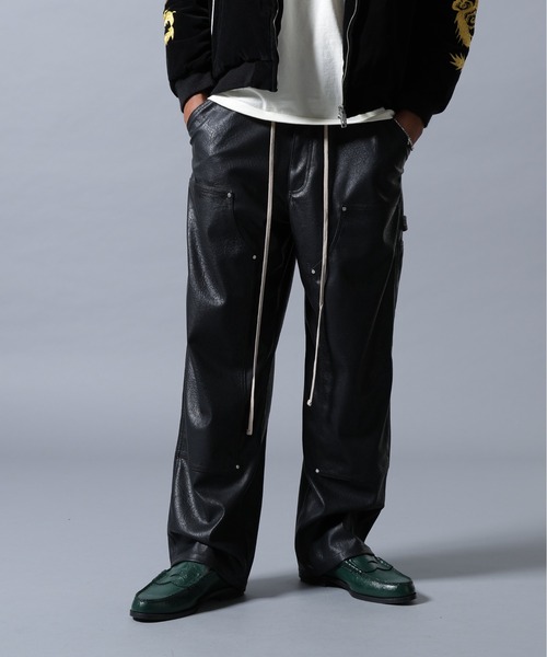 DankeSchon/ダンケシェーン/PU LEATHER W-KNEE PAINTER PANTS（その他