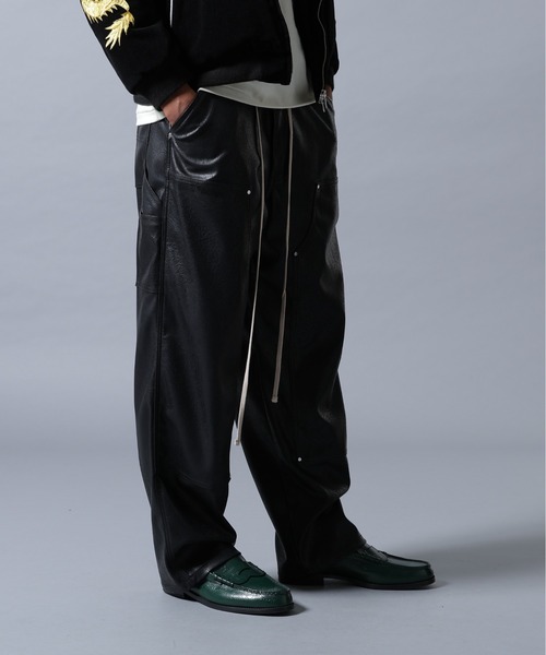 Danke Schon レザーパンツ ダンケシェーン DankeSchon/ダンケシェーン/PU LEATHER CARGO SHORTS | L.H.P