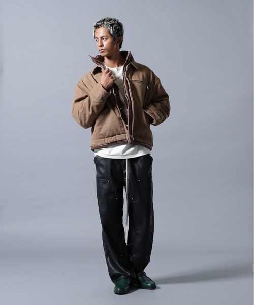 DankeSchon/ダンケシェーン/PU LEATHER W-KNEE PAINTER PANTS（その他