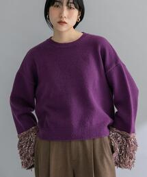 KBF（ケイビーエフ）の「『WEB限定』MIXドッキングニット（ニット/セーター）」