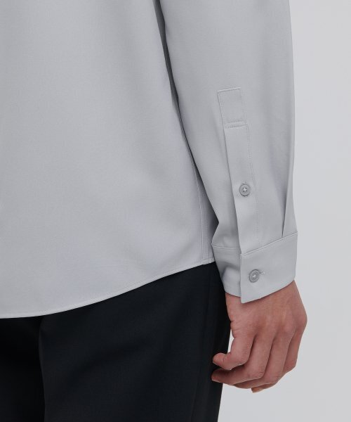 MUSINSA STANDARD（ムシンサスタンダード）の「リラックスフィットシルキーシャツ[ライトグレー]（シャツ/ブラウス・メンズ・その他・X-LARGE/XX-LARGE/SMALL/MEDIUM/LARGE）」の7枚目の写真