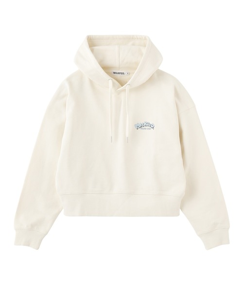 MILKFED.（ミルクフェド）の「CUPCAKE SHORT HOODIE（パーカー・レディース・オフホワイト/ライトブルー/ネイビー・S/M）」の18枚目の写真