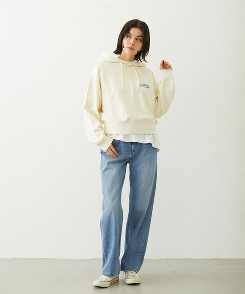 MILKFED.（ミルクフェド）の「CUPCAKE SHORT HOODIE（パーカー・レディース・オフホワイト/ライトブルー/ネイビー・S/M）」の7枚目の写真